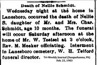 Schmidt, Nellie B